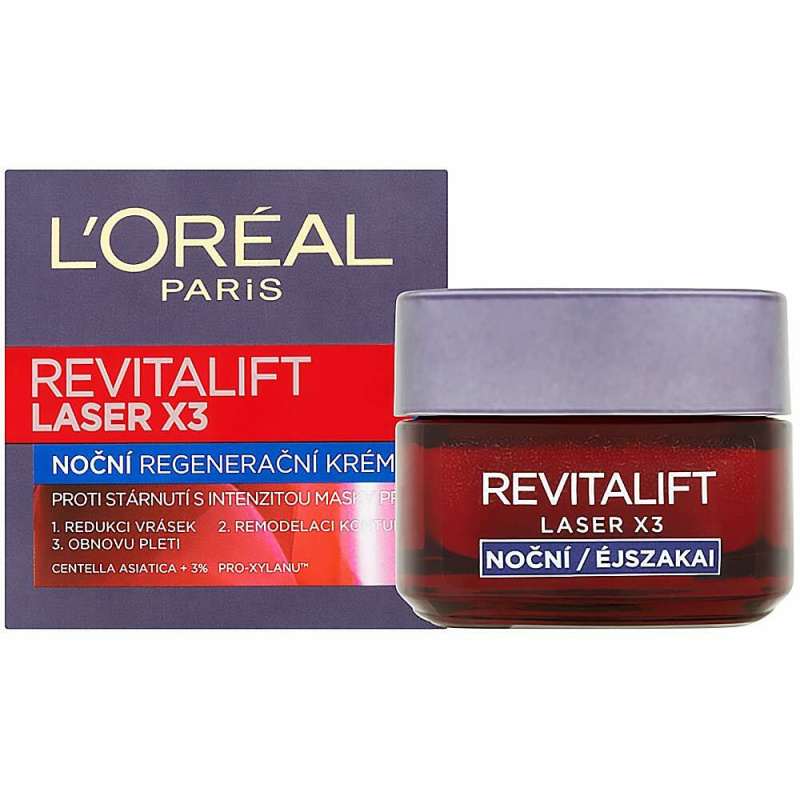 L’Oréal Paris Revitalift Laser X3 noční regenerační krém proti stárnutí pleti 50 ml