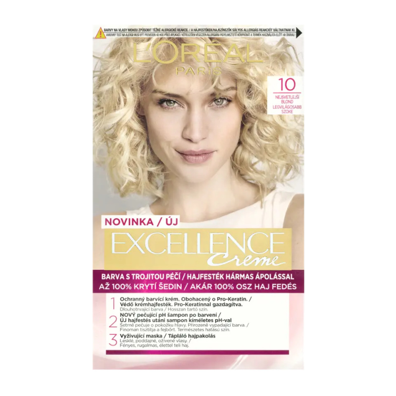 L’Oréal Paris Excellence Creme barva na vlasy odstín 10 1 ks