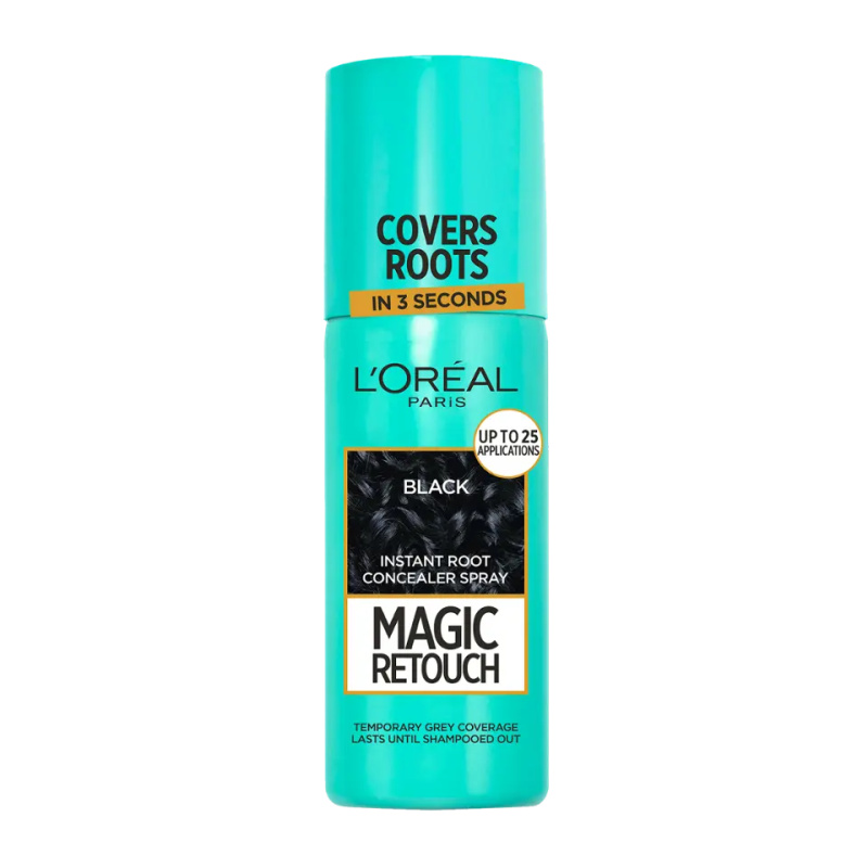 L’Oréal Paris Magic Retouch sprej pro okamžité zakrytí odrostů odstín Black 75 ml