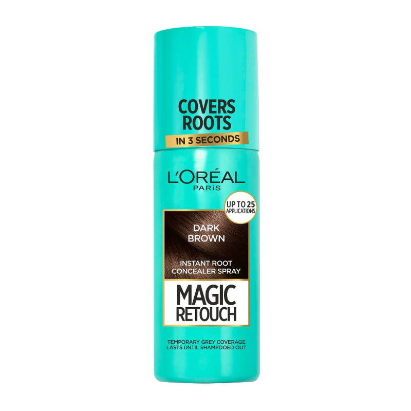 L’Oréal Paris Magic Retouch sprej pro okamžité zakrytí odrostů odstín Dark Brown 75 ml