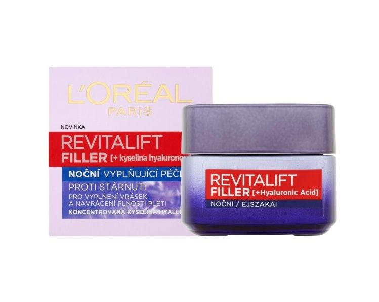 L’Oréal Paris Revitalift Filler vyplňující noční krém proti stárnutí 50 ml