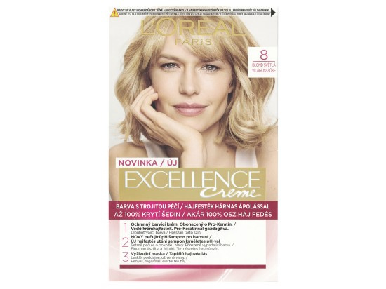 L’Oréal Paris Excellence Creme barva na vlasy odstín 8