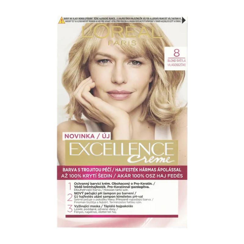 L’Oréal Paris Excellence Creme barva na vlasy odstín 8