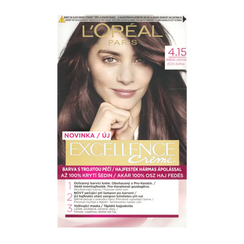 L’Oréal Paris Excellence Creme barva na vlasy odstín 4.15