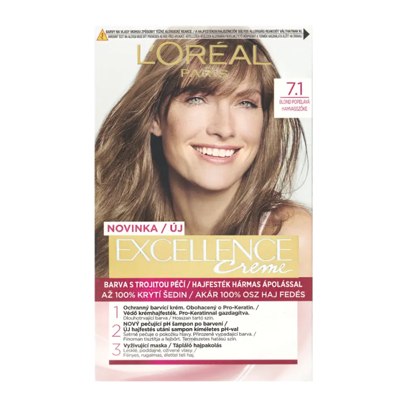 L’Oréal Paris Excellence Creme barva na vlasy odstín 7.1