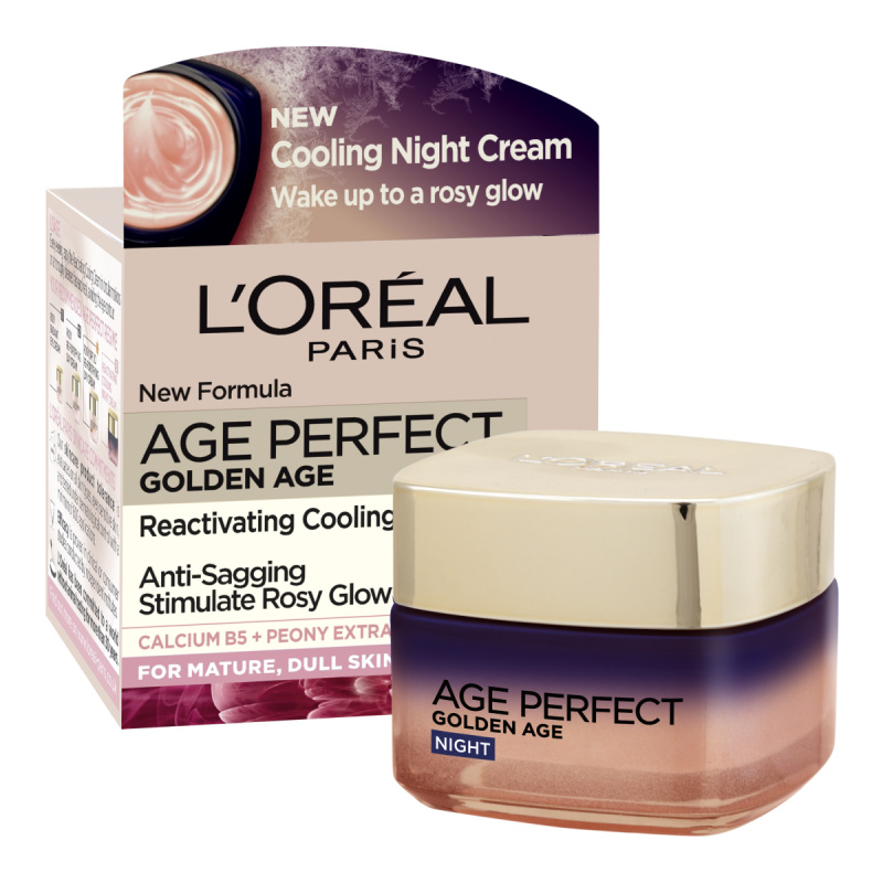 L’Oréal Paris Age Perfect Golden Age noční protivráskový krém pro zralou pleť 60+ 50 ml
