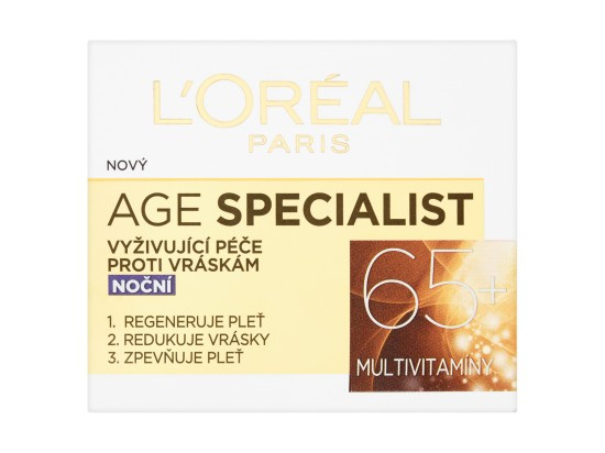 L’Oréal Paris Age Specialist 65+ vyživující noční krém proti vráskám 50 ml