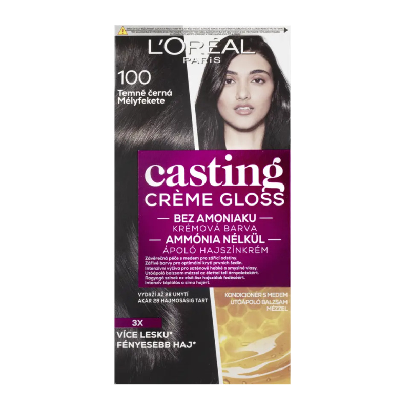 L’Oréal Paris Casting Creme Gloss barva na vlasy odstín 100 Deep Black 1 ks
