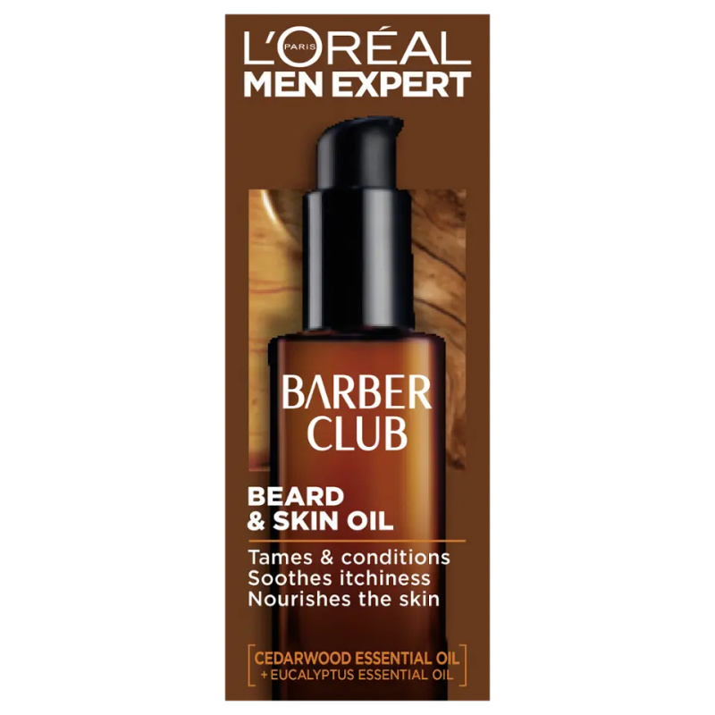 L’Oréal Paris Men Expert Barber Club olej pro plnovous a pleť 30 ml