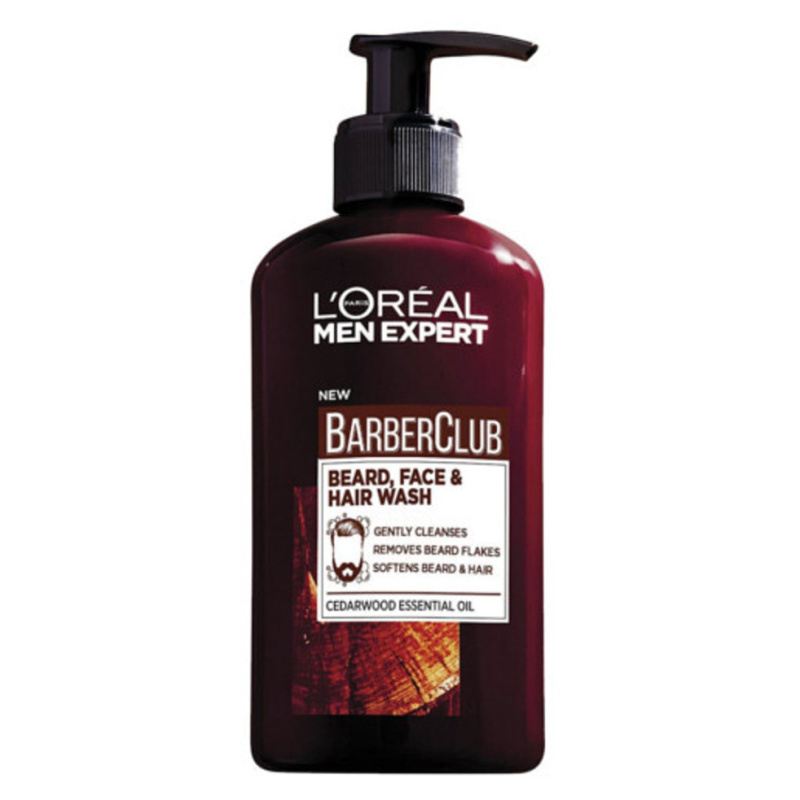 L’Oréal Paris Men Expert Barber Club čisticí gel na vousy, tvář a vlasy 200 ml