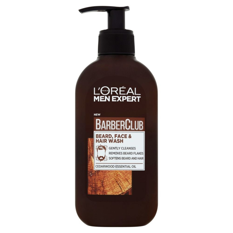 L’Oréal Paris Men Expert Barber Club čisticí gel na vousy, tvář a vlasy 200 ml