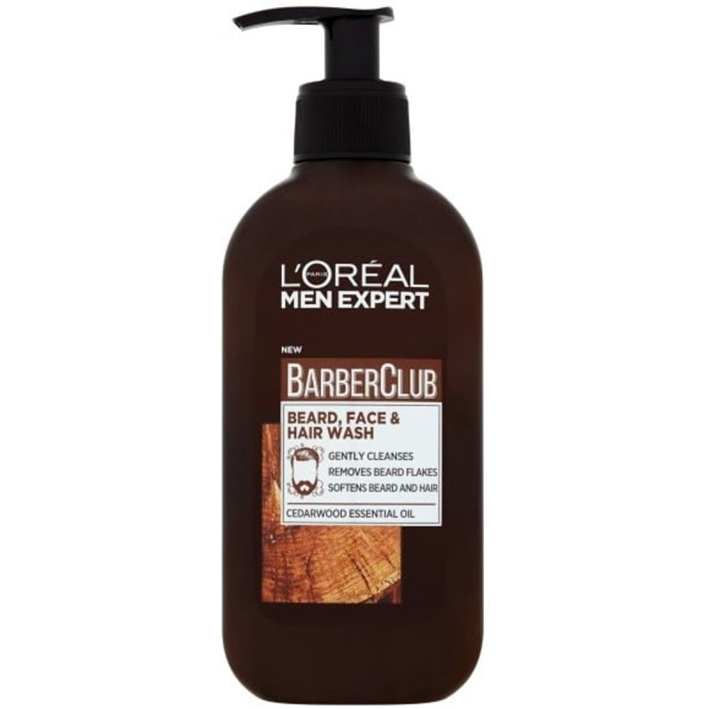 L’Oréal Paris Men Expert Barber Club čisticí gel na vousy, tvář a vlasy 200 ml