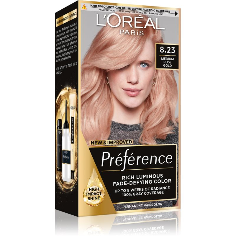 L’Oréal Paris Préférence barva na vlasy odstín 8.23 Shimmering Rose 1 ks