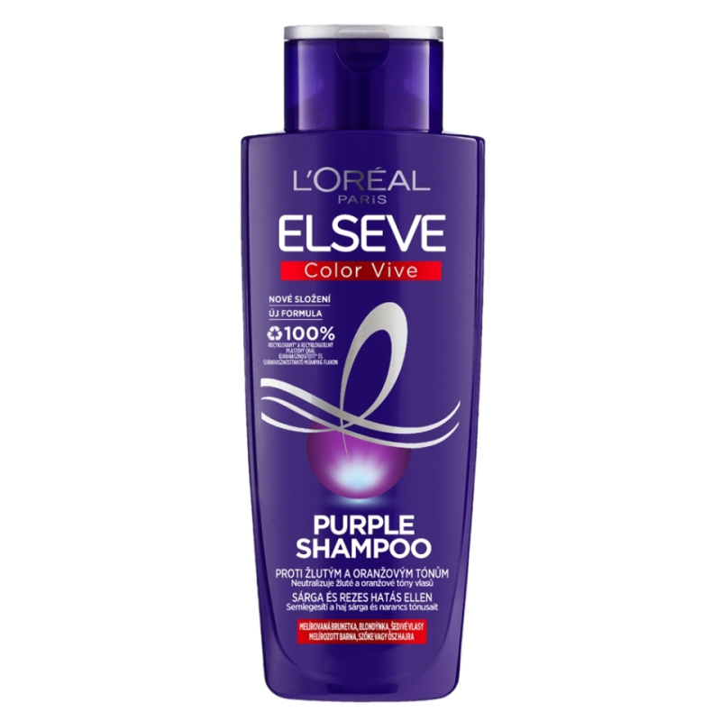 L’Oréal Paris Elseve Color-Vive Purple šampon neutralizující žluté tóny 200 ml