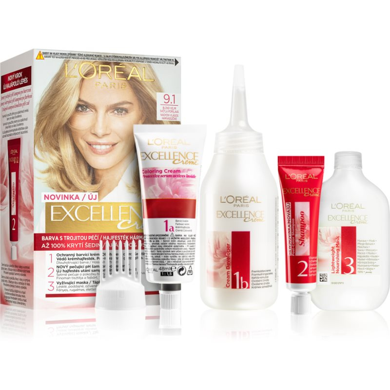L’Oréal Paris Excellence Creme barva na vlasy odstín 9.1