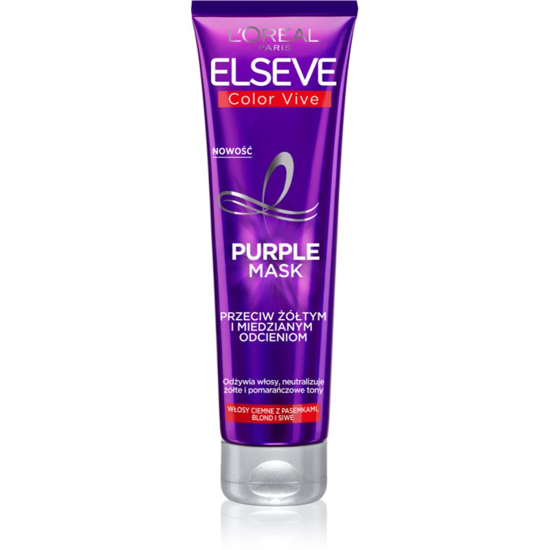 L’Oréal Paris Elseve Color-Vive Purple vyživující maska pro blond a melírované vlasy 150 ml