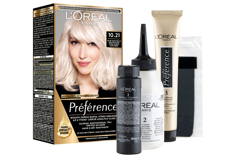 L’Oréal Paris Préférence barva na vlasy odstín 10.21 Super Light Pearl Blonde