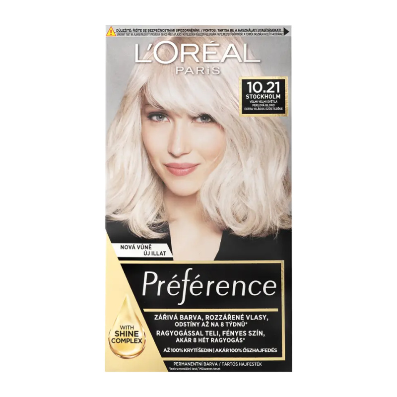 L’Oréal Paris Préférence barva na vlasy odstín 10.21 Super Light Pearl Blonde