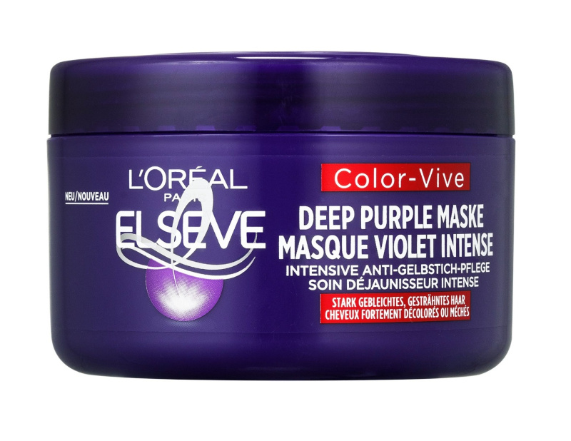 L’Oréal Paris Elseve Color-Vive Purple pečující maska neutralizující žluté tóny 250 ml