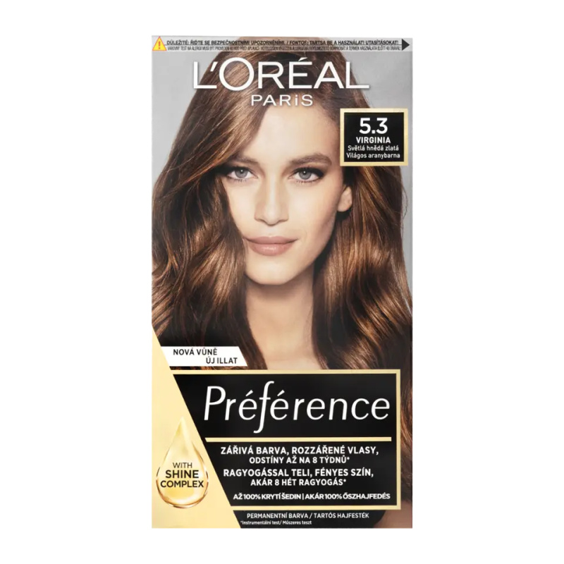 L’Oréal Paris Préférence barva na vlasy odstín 5.3 Ligth Golden Brown 1 ks