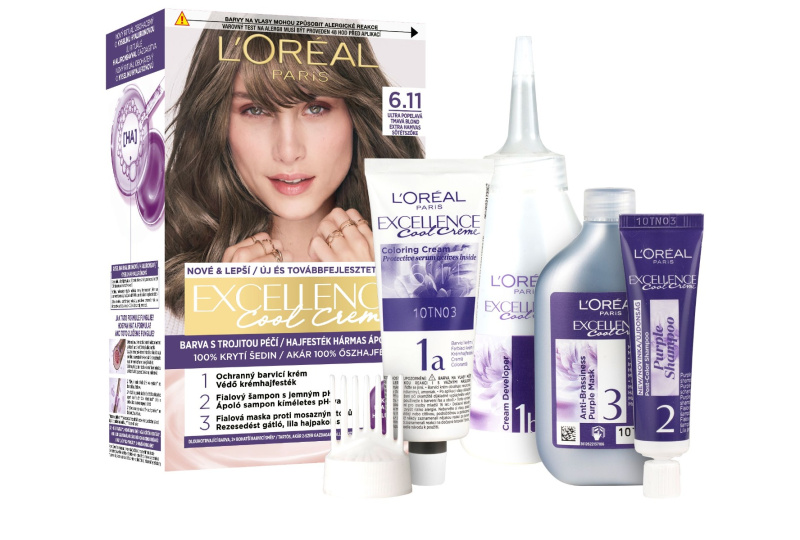 L’Oréal Paris Excellence Cool Creme barva na vlasy odstín 6.11 Ultra Ash Dark Blond