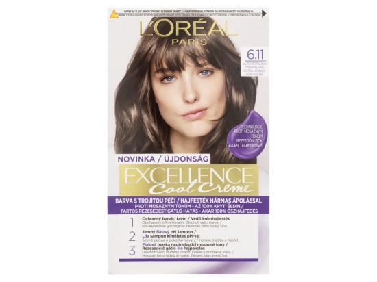 L’Oréal Paris Excellence Cool Creme barva na vlasy odstín 6.11 Ultra Ash Dark Blond