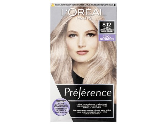 L’Oréal Paris Préférence barva na vlasy odstín 8.12 Light Ash Beige Blonde