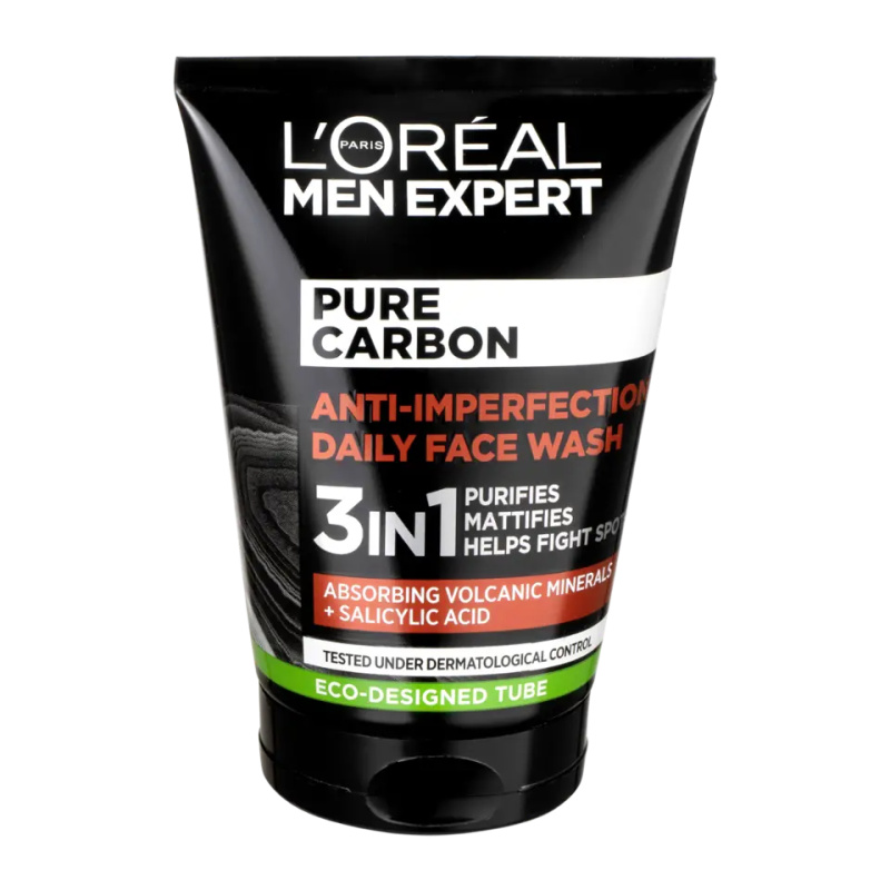 L’Oréal Paris Men Expert Pure Carbon čisticí gel 3 v 1 proti nedokonalostem pleti 100
