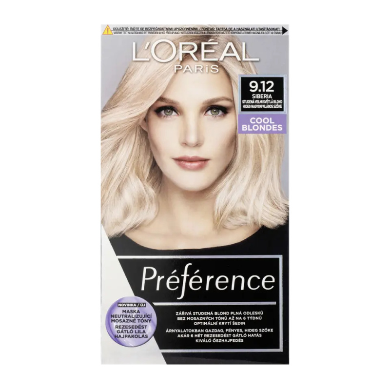 L’Oréal Paris Préférence barva na vlasy odstín 9.12 Very Light Ash Beige Blonde