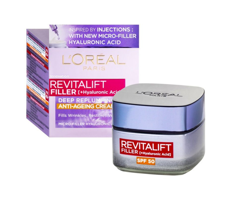 L’Oréal Paris Revitalift Filler denní krém proti stárnutí pleti SPF 50 50 ml