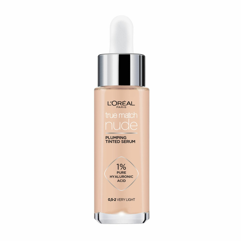 L’Oréal Paris True Match Nude Plumping Tinted Serum sérum pro sjednocení barevného tónu pleti odstín 4-5 Medium 30 ml