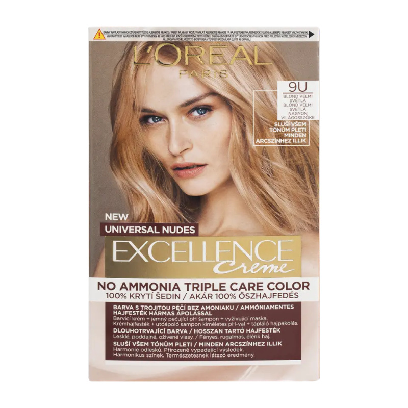 L’Oréal Paris Excellence Universal Nudes permanentní barva na vlasy odstín 9U 1 ks