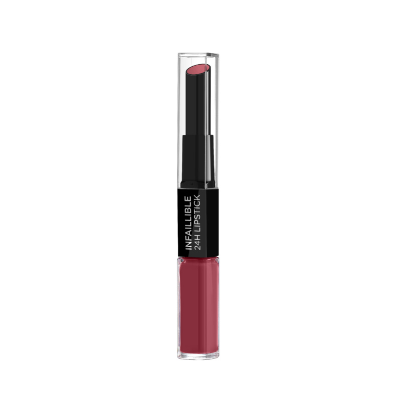 L’Oréal Paris Infallible 24H dlouhotrvající rtěnka a lesk na rty 2 v 1 odstín 804 Metro Proof Rose 5,7 g
