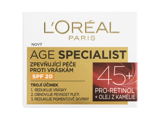 L’Oréal Paris Age Specialist 45+ denní krém pro zralou pleť SPF 20 50 ml