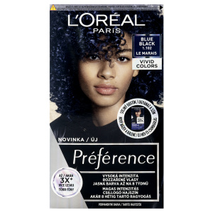 L’Oréal Paris Préférence Vivids barva na vlasy odstín 1.102 blue black 1 ks