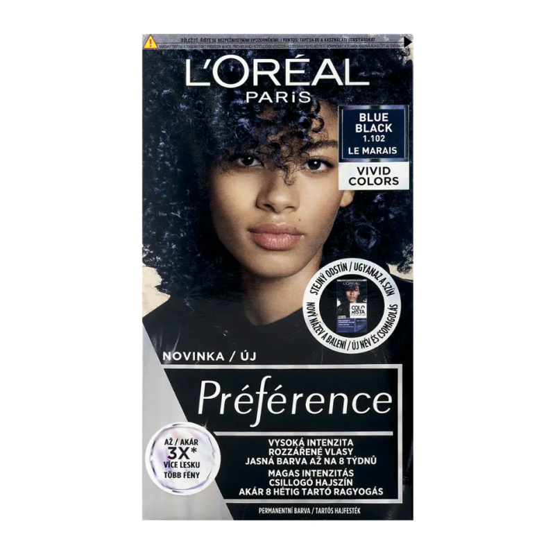 L’Oréal Paris Préférence Vivids barva na vlasy odstín 1.102 blue black 1 ks