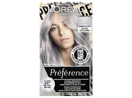 L’Oréal Paris Préférence Vivids barva na vlasy odstín 10.112 silver grey 1 ks