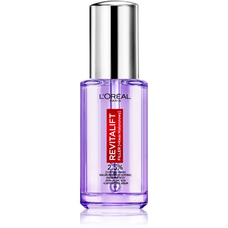 L’Oréal Paris Revitalift Filler rozjasňující oční sérum s kyselinou hyaluronovou 20 ml