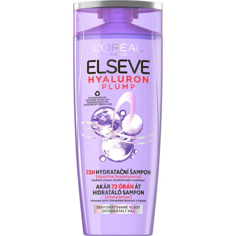 L’Oréal Paris Elseve Hyaluron Plump hydratační šampon s kyselinou hyaluronovou 400 ml