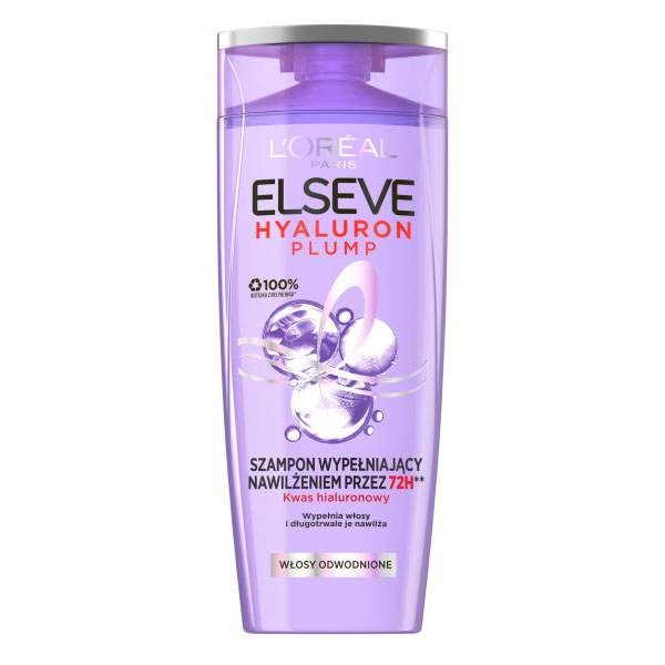 L’Oréal Paris Elseve Hyaluron Plump hydratační šampon s kyselinou hyaluronovou 400 ml
