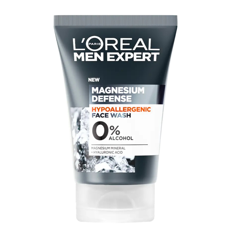 L’Oréal Paris Men Expert Magnesium Defence mycí gel na obličej pro muže 100 ml