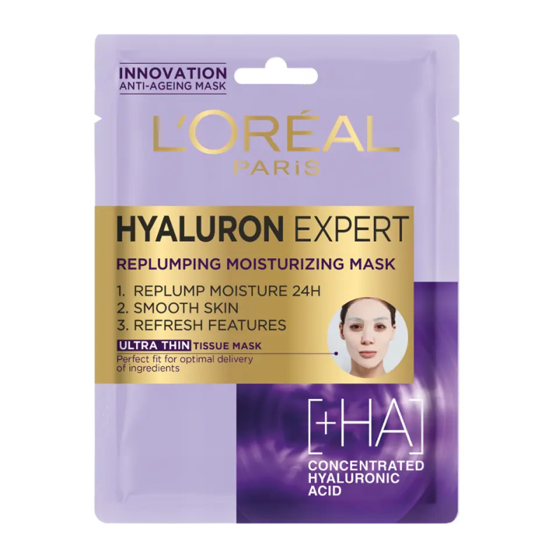 L’Oréal Paris Hyaluron Specialist plátýnková maska 28 g