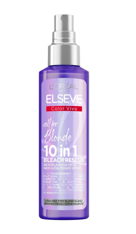 L’Oréal Paris Elseve Color-Vive Purple bezoplachový sprej pro všechny typy blond vlasů 150 ml