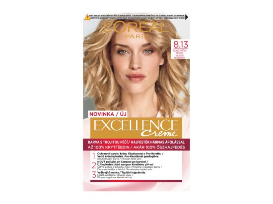 L’Oréal Paris Excellence Creme barva na vlasy odstín 8.13 Blond Clair Beige 1 ks