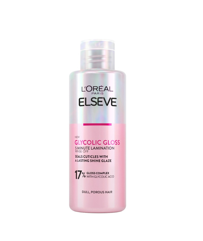 L’Oréal Paris Elseve Glycolic Gloss maska na vlasy pro uhlazení a obnovu poškozených vlasů 200 ml