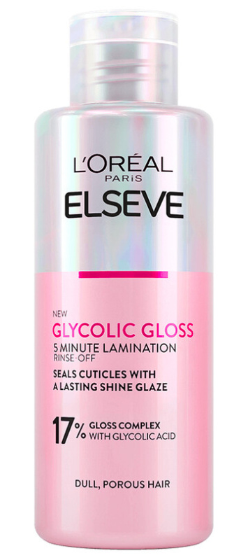 L’Oréal Paris Elseve Glycolic Gloss maska na vlasy pro uhlazení a obnovu poškozených vlasů 200 ml