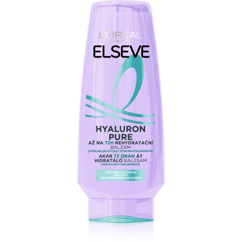L’Oréal Paris Elseve Hyaluron Pure balzám na vlasy pro mastnou vlasovou pokožku a suché konečky 200 ml