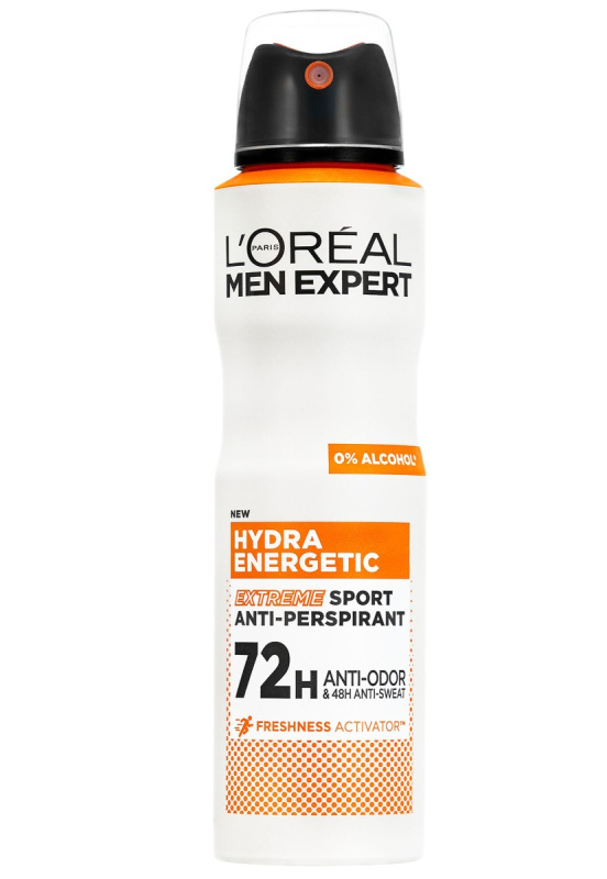 L’Oréal Paris Men Expert Hydra Energetic antiperspirant ve spreji proti zápachu a pocení 150 ml