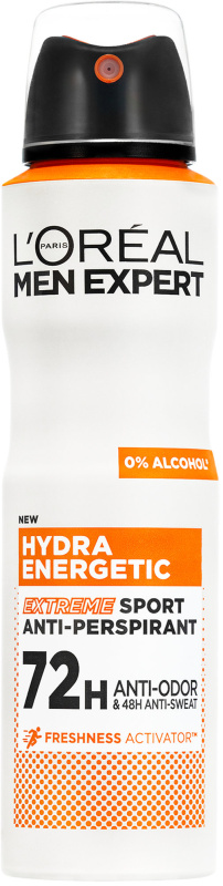 L’Oréal Paris Men Expert Hydra Energetic antiperspirant ve spreji proti zápachu a pocení 150 ml