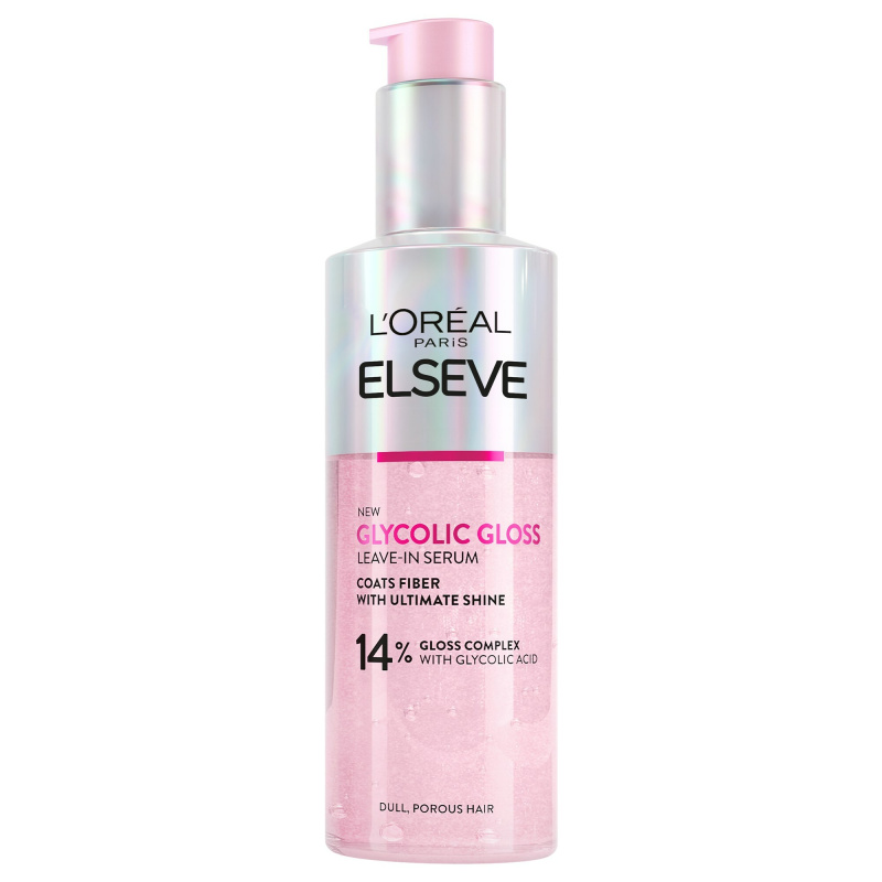 L’Oréal Paris Elseve Glycolic Gloss bezoplachové sérum pro posílení a lesk vlasů 150 ml